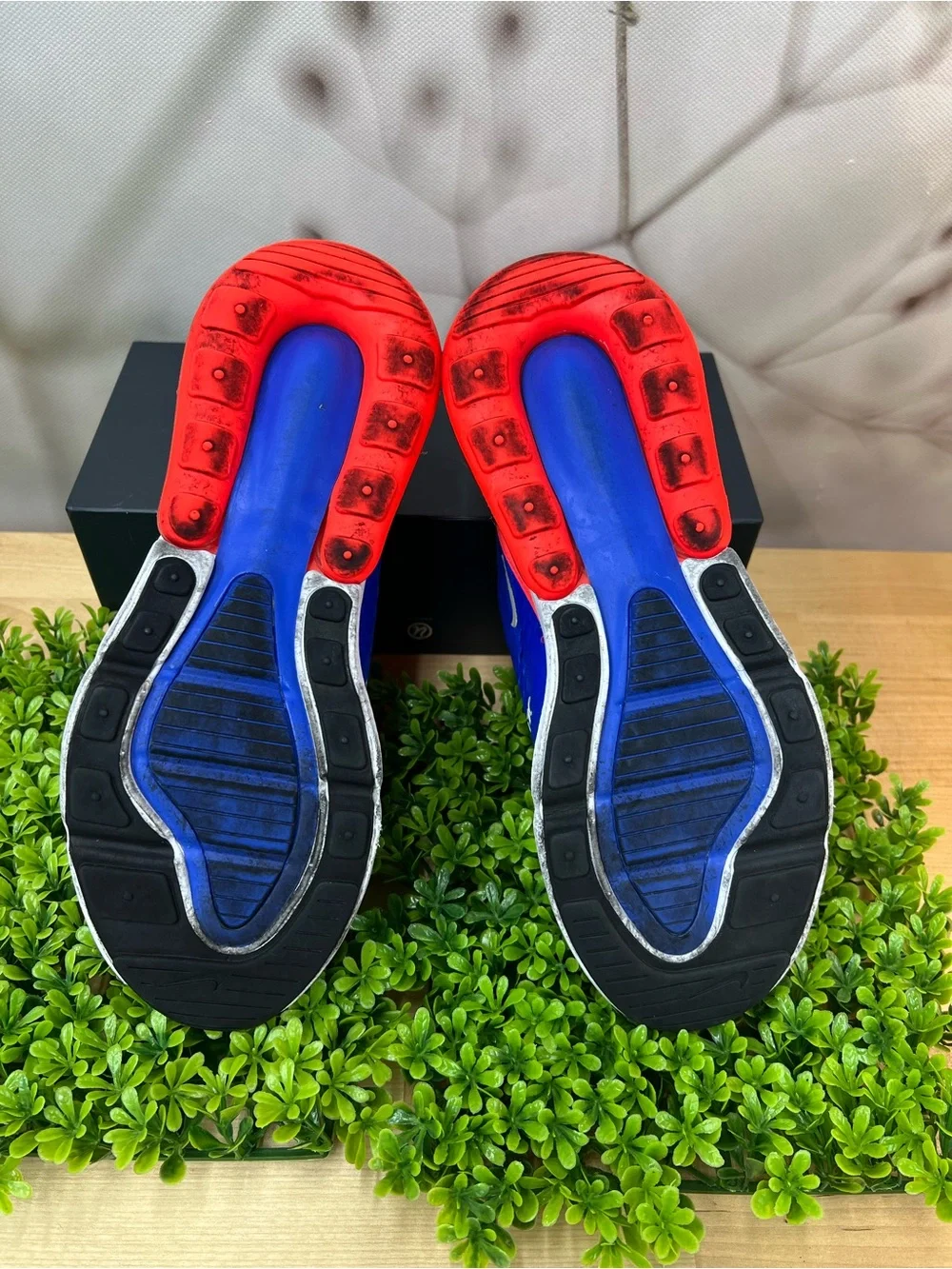 Nike Air Max 270 Hyper Royal Blue Bright Crimson Men's Size 7
